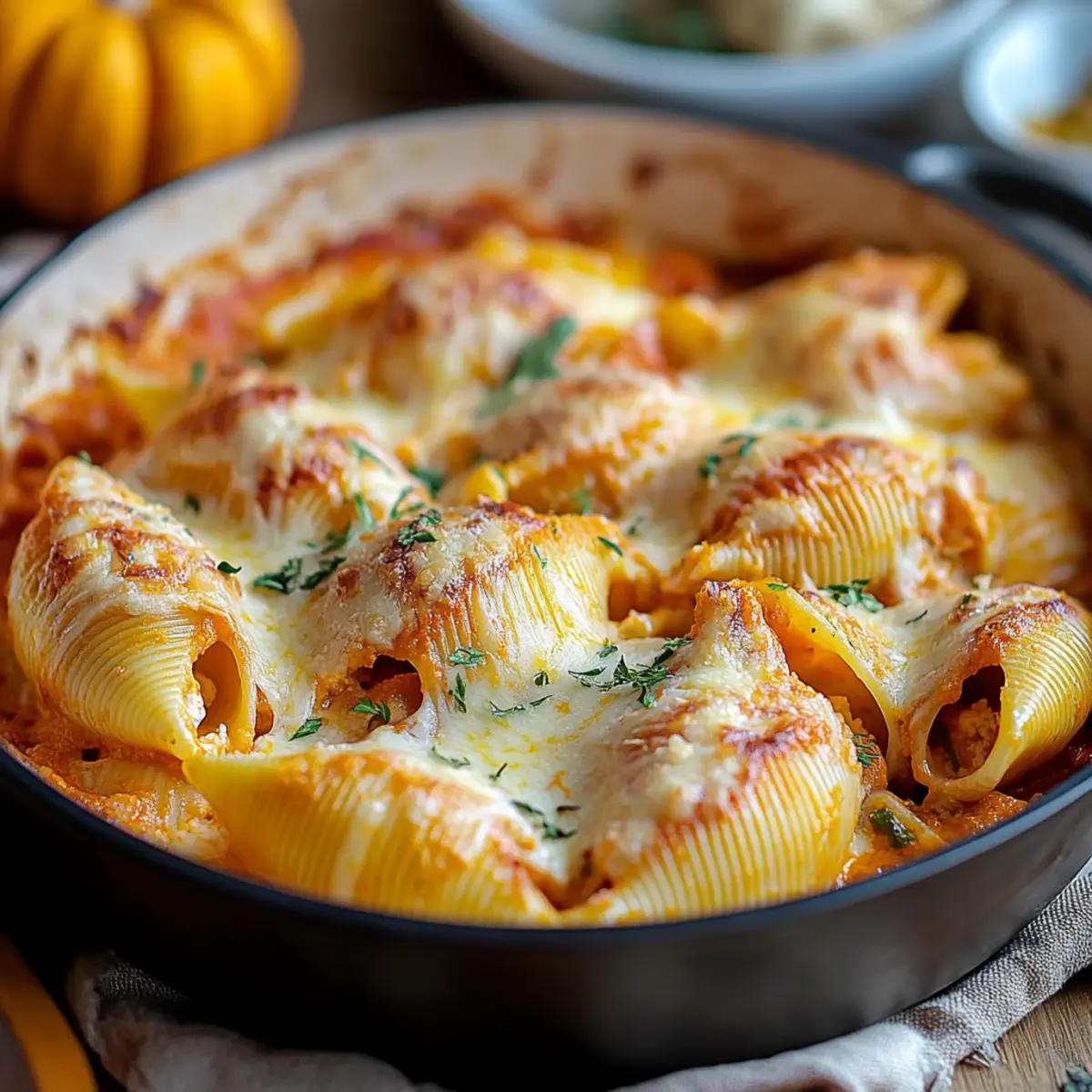 Creamy Pumpkin Ricotta Stuffed Shells | Fall-Flavored Pasta Comfort