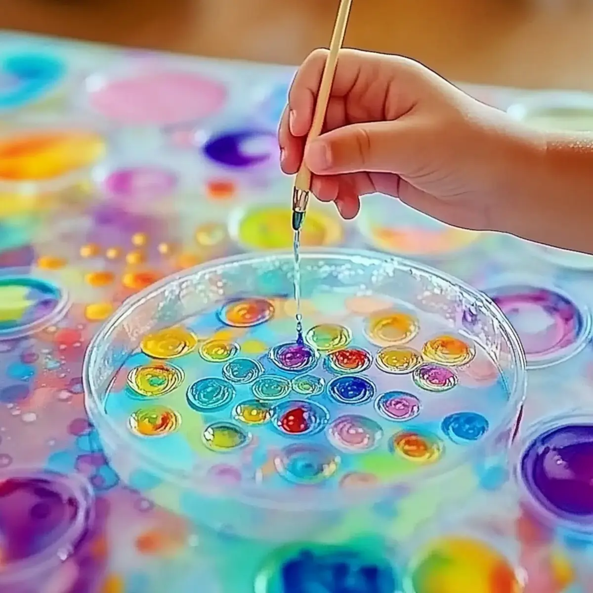 Bubble Painting Art for Kids (A Whimsical DIY Art Project!) - Savory Splash