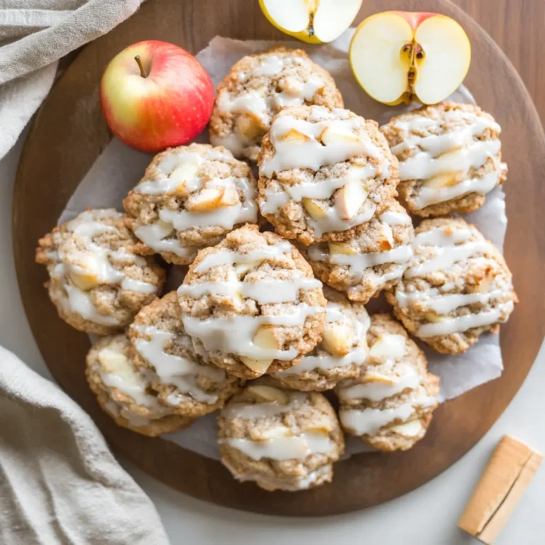 Apple Cinnamon Cookies with Maple Glaze