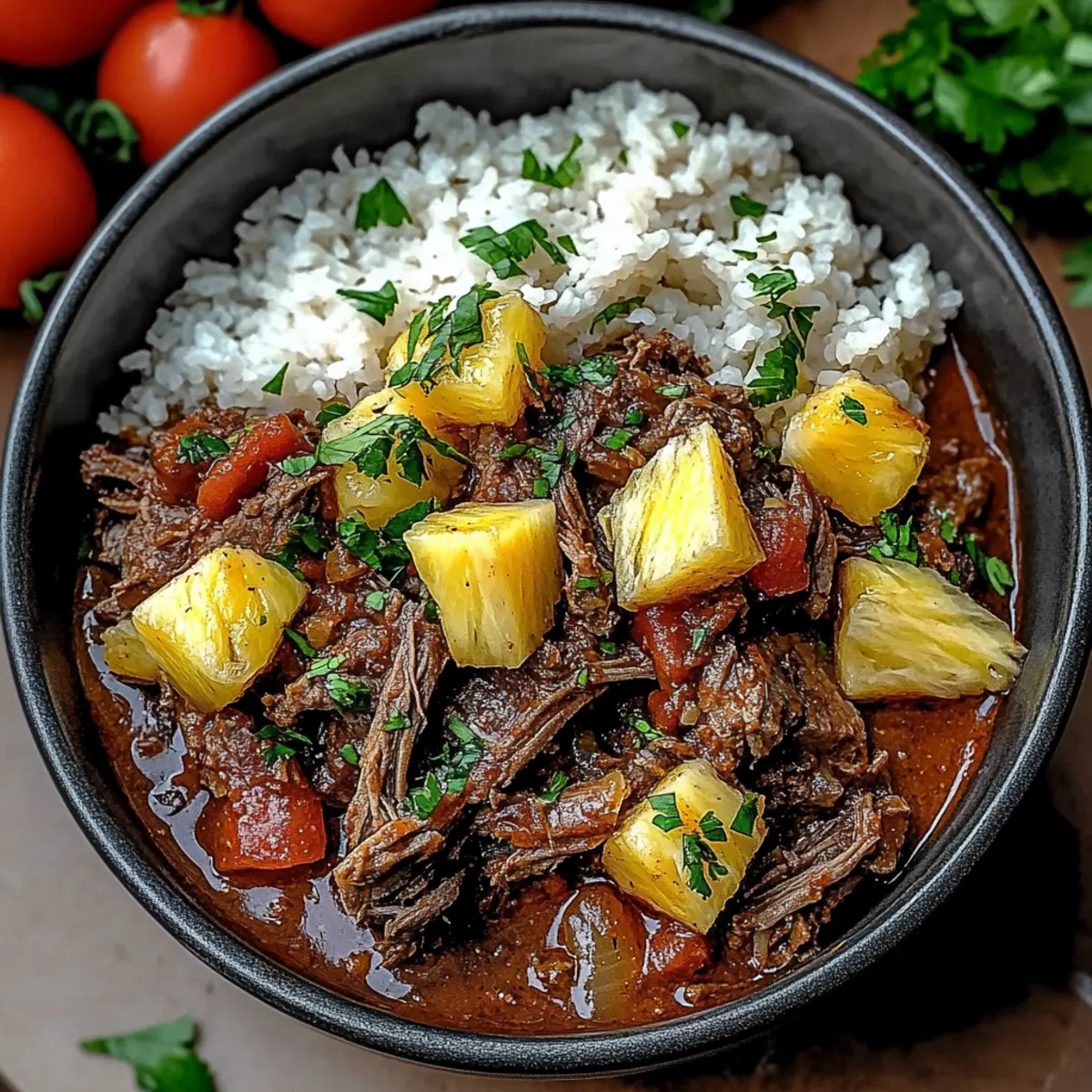 Crockpot Chipotle Pineapple Pot Roast Bowls - Sweet & Spicy Comfort Food for Meal Prep