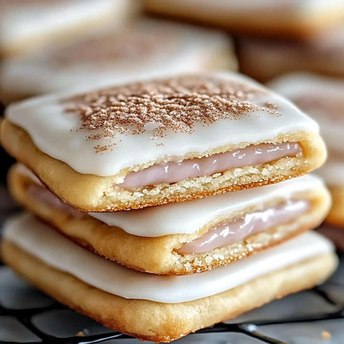 Frosted Cinnamon Pop Tart Cookies - Savory Splash