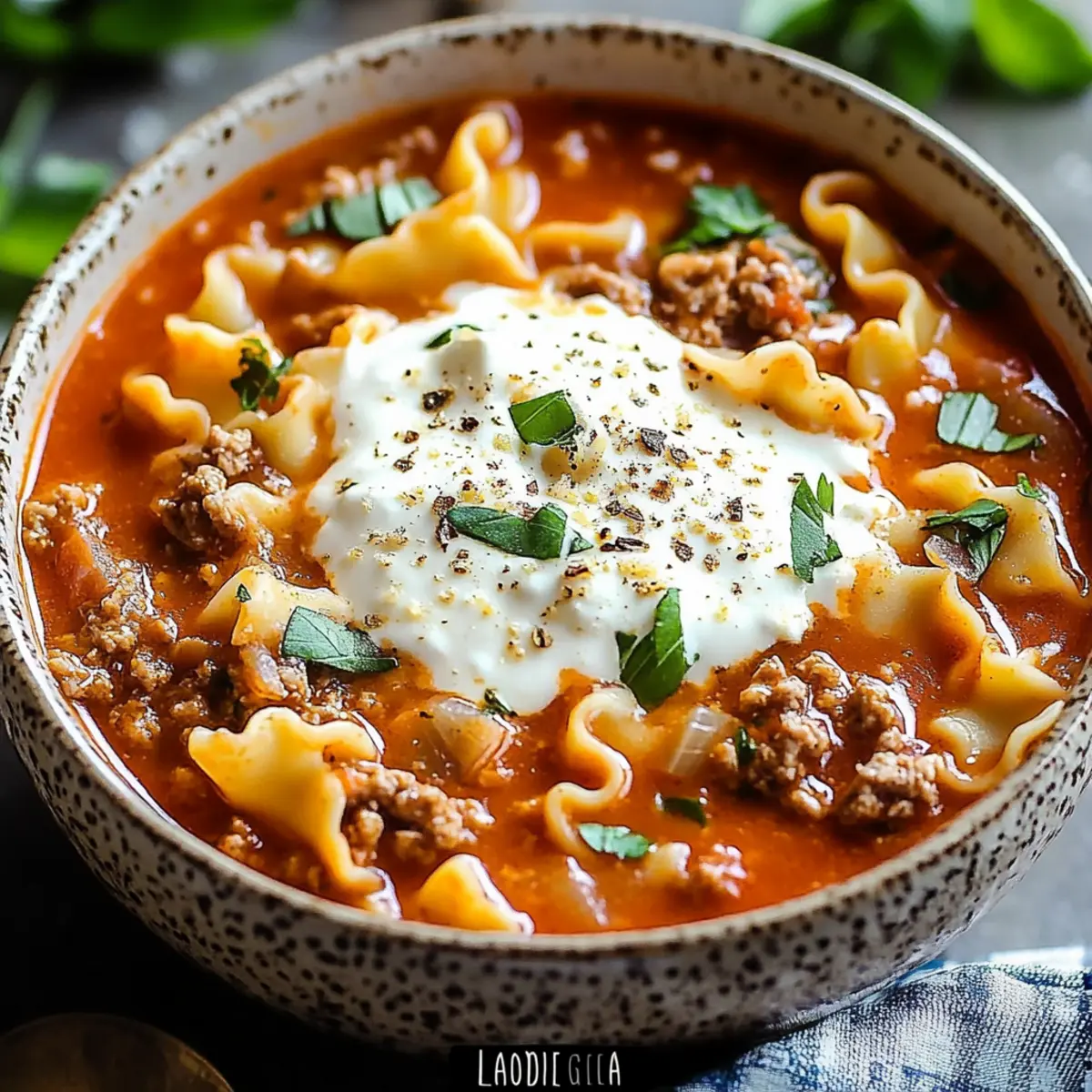 Crockpot Lasagna Soup recipe