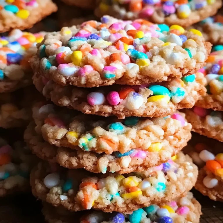 Fruity Pebbles Cookie Sandwiches - Savory Splash