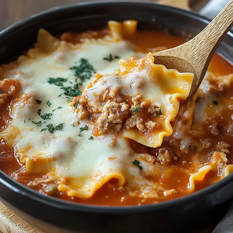 Delicious Crock Pot Lasagna Soup Recipe for Cozy Nights