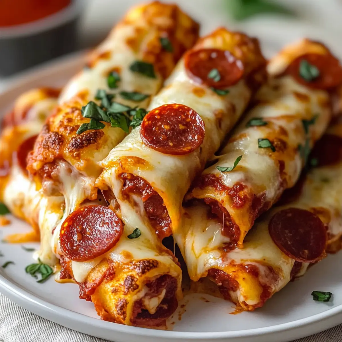 Keto Pepperoni Cheese Roll-Ups