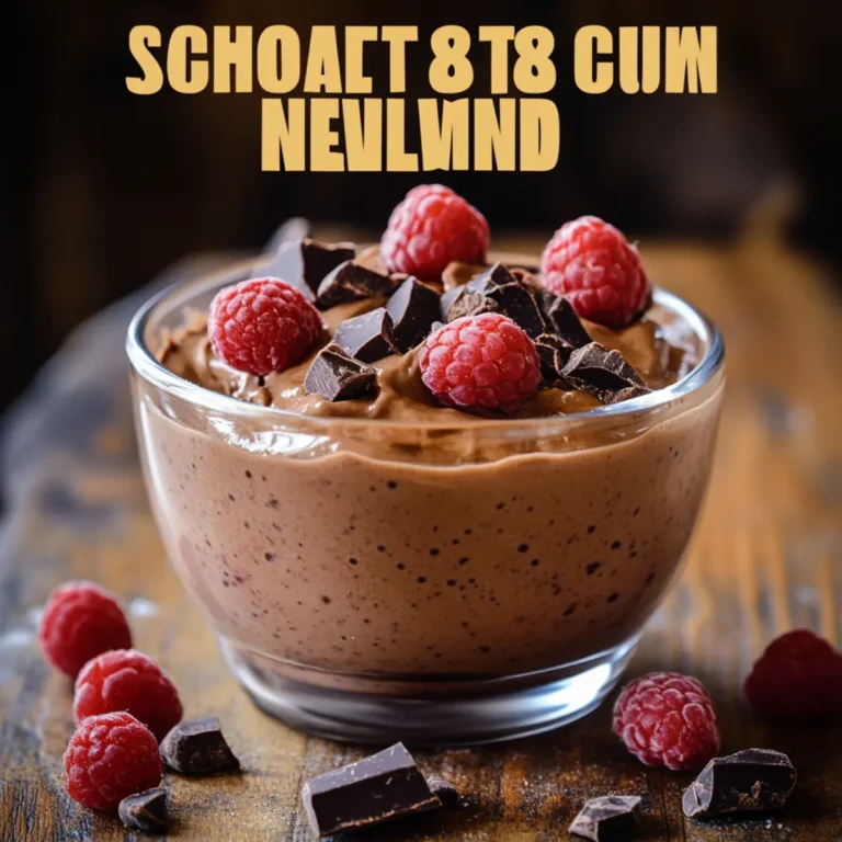 Smooth & Skinny: Low-Carb Chocolate Mousse Heaven