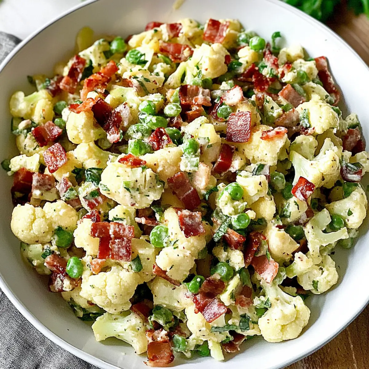 BLT Cauliflower Salad