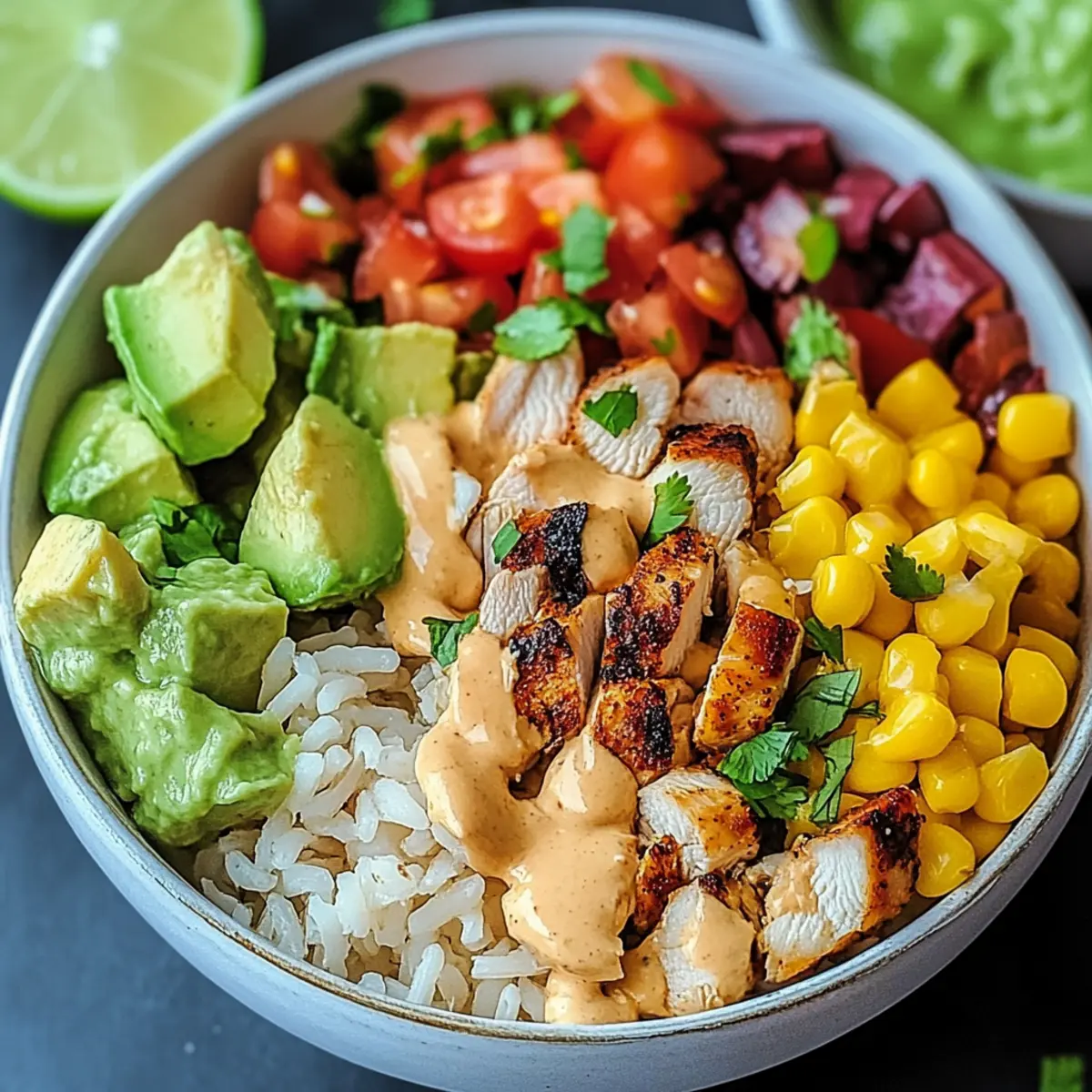 Low-Calorie Chicken Burrito Bowl