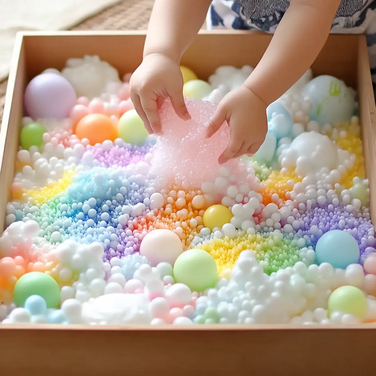 DIY Colorful Foam Sensory Play – A Simple, Joyful Mess! - Savory Splash