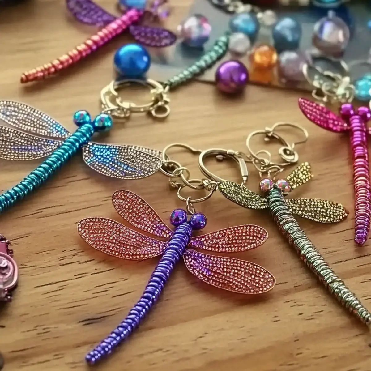 DIY Dragonfly Keychains That Sparkle with Personality! - Savory Splash
