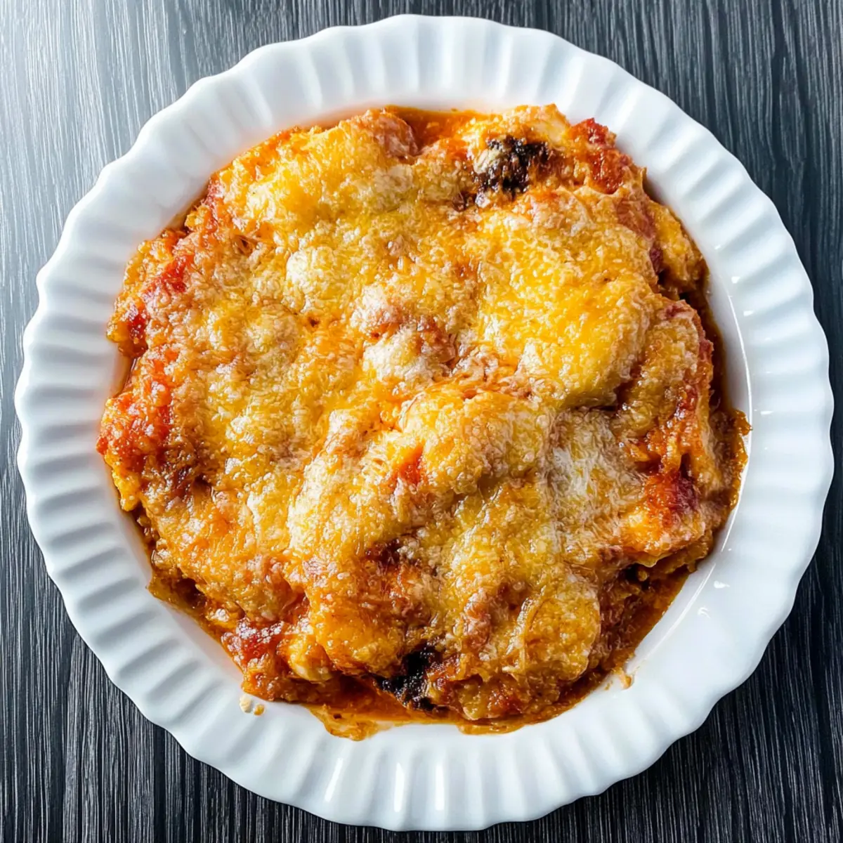 Keto Chicken Parmesan Casserole - great low carb chicken dinner!