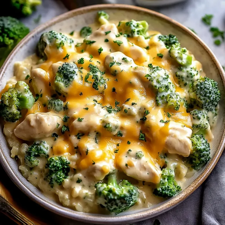 Crockpot Creamy Broccoli Cheddar Chicken โ Easy, Cheesy, and Family-Friendly! ๐ฅฆ๐ง๐