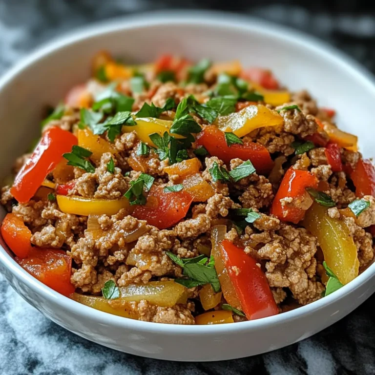 Ground Turkey and Peppers – Quick, Healthy & Full of Flavor!