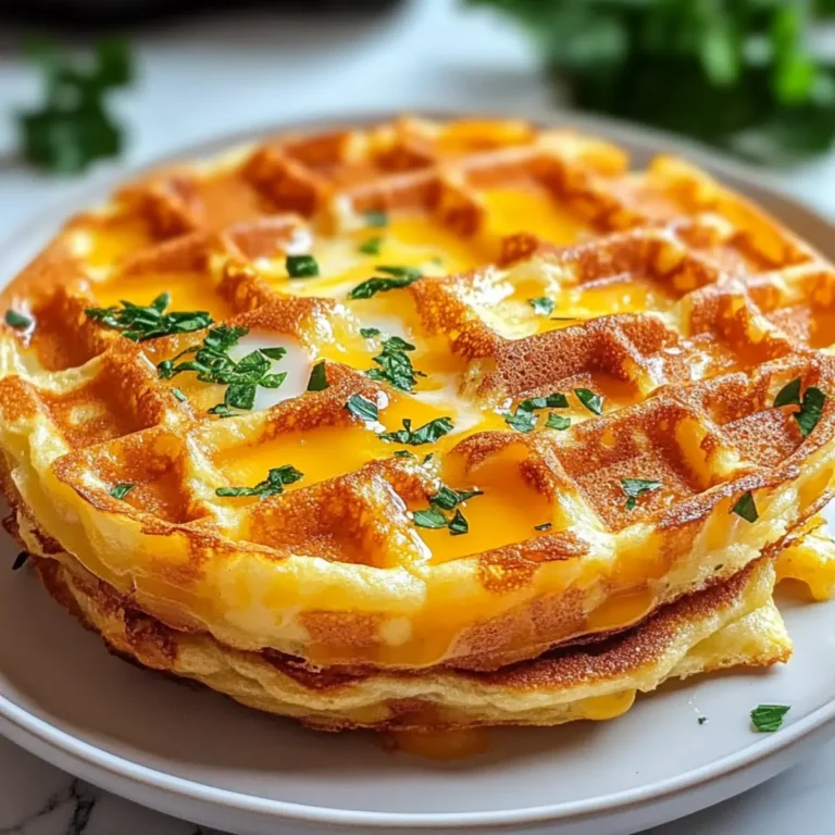Low Carb Egg & Cheese Chaffle – Crispy, Cheesy & Totally Keto!