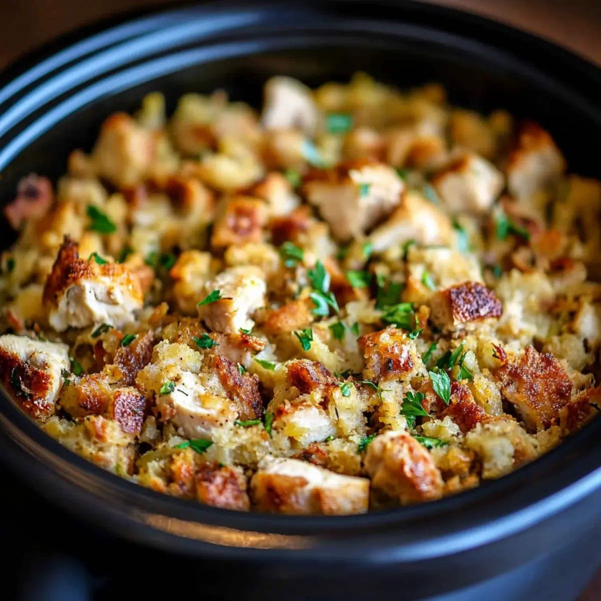 Crock Pot Chicken and Stuffing Dinner
