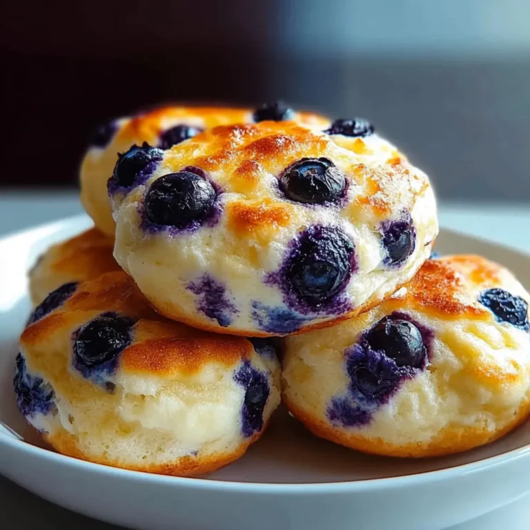 Cottage Cheese Blueberry Cloud Bread – Light & Fluffy Breakfast Magic!