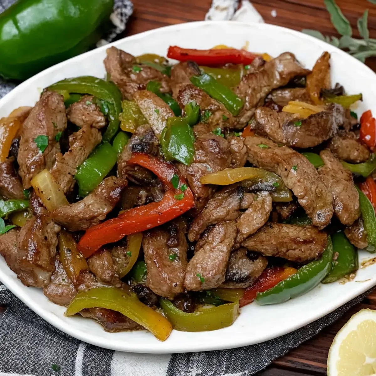 Keto Pepper Steak Low Carb Beef Stir Fry