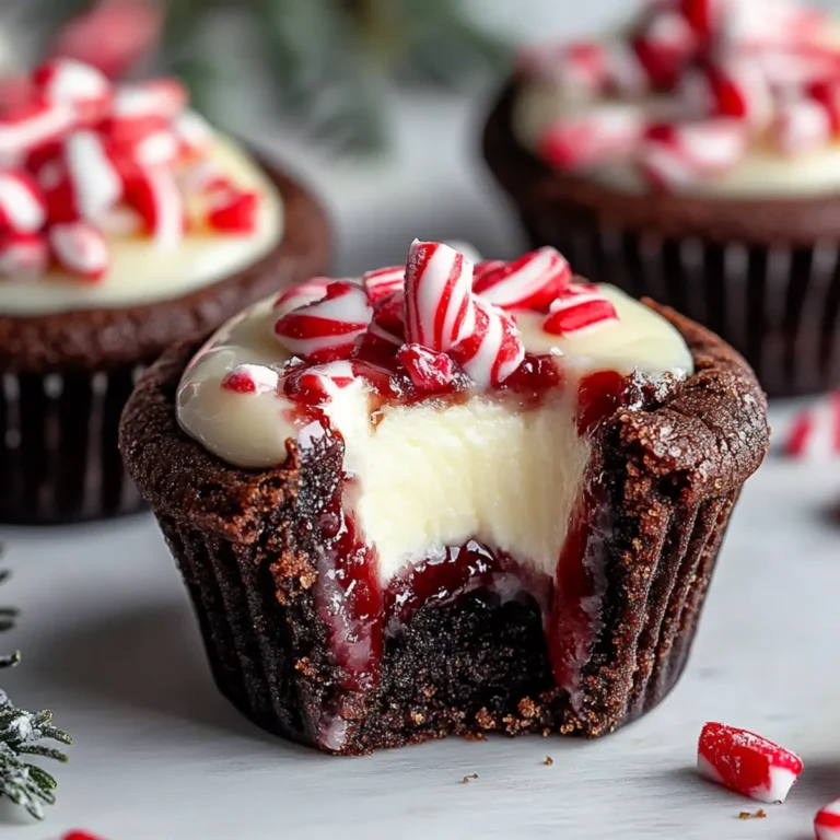 Chocolate Peppermint Cookie Cups with Cheesecake Filling
