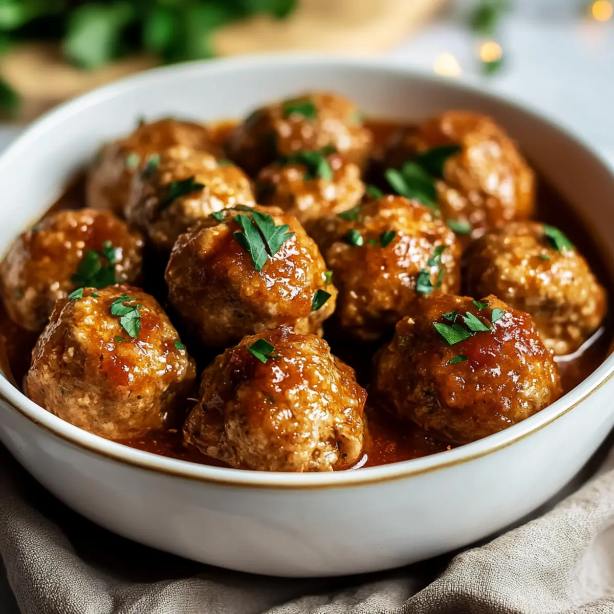 Crockpot Marry Me Chicken Meatballs