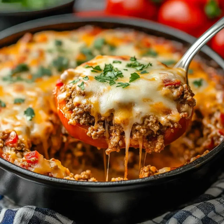 Keto Stuffed Bell Pepper Casserole: A Low-Carb, Flavor-Packed Meal