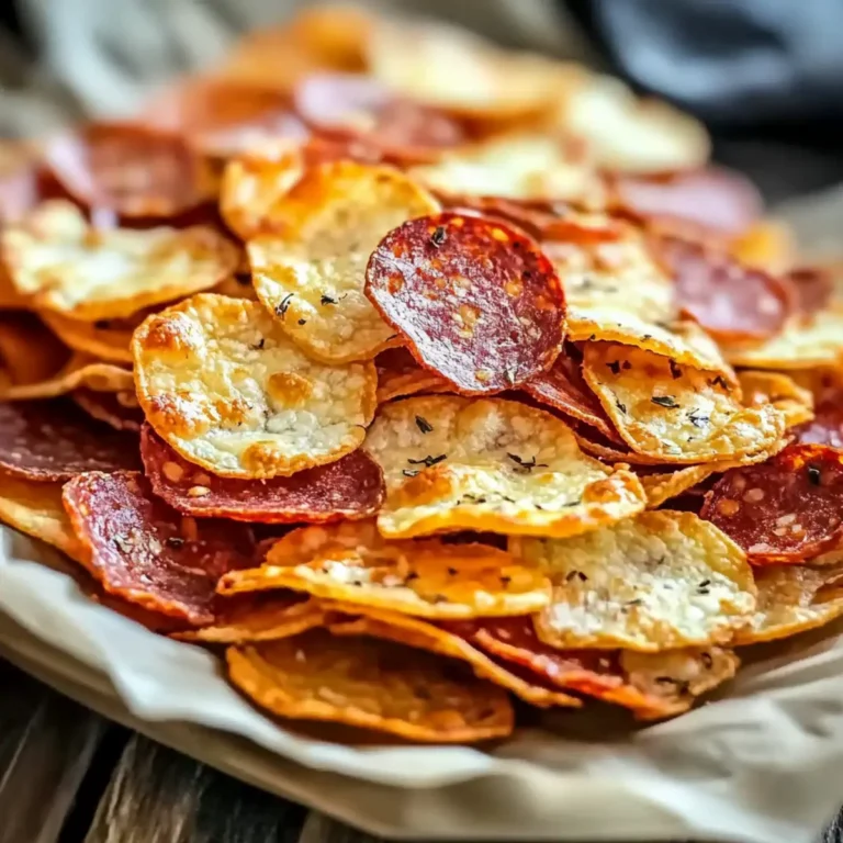 Tasty Keto Chips Pepperoni Cheese