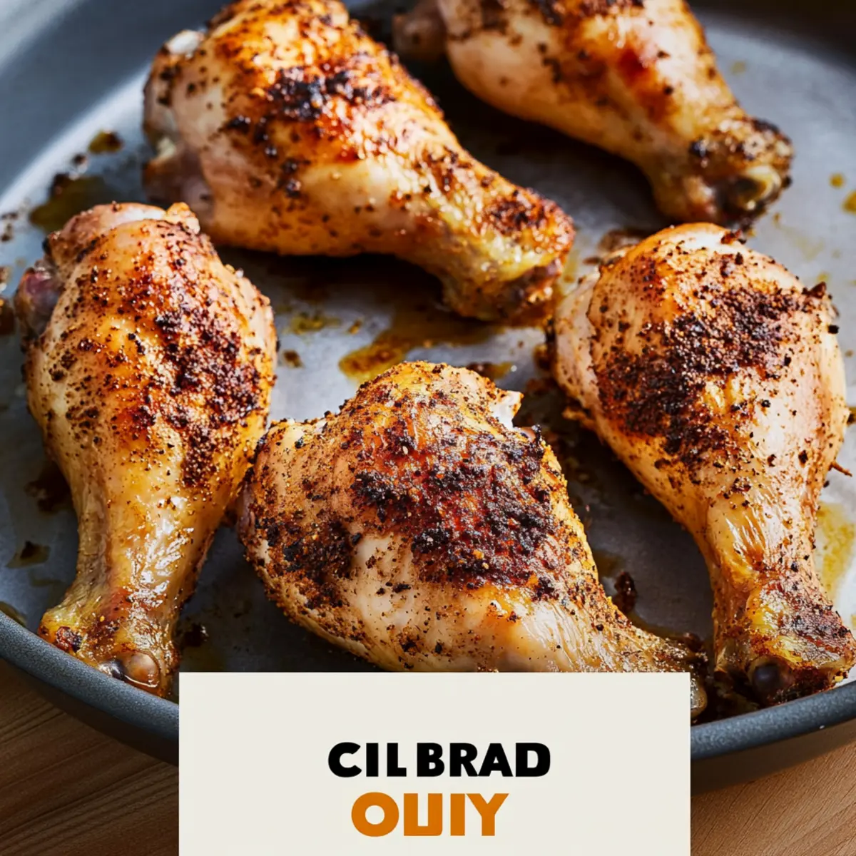 Oven baked chicken legs with dry rub