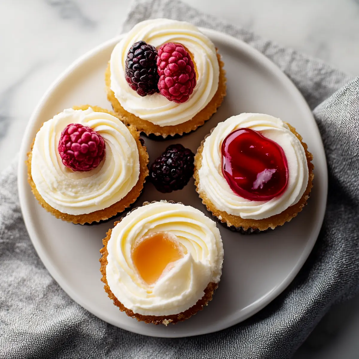 Classic Mini Cheesecakes New York Style