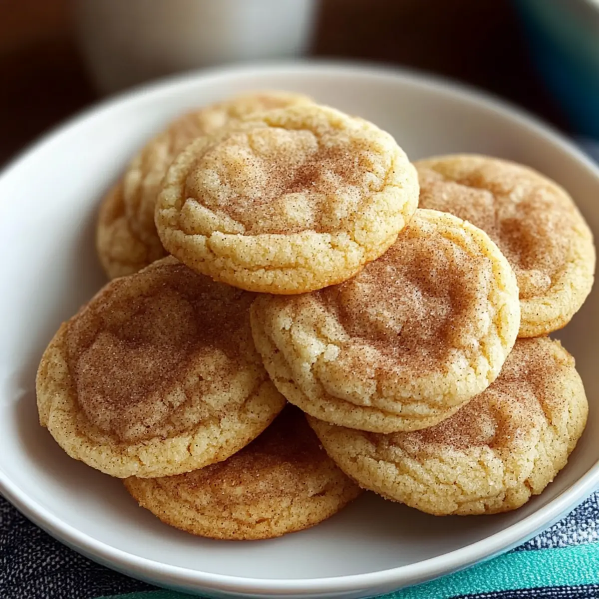 Soft Baked Cinnamon Snickerdoodle Cookies