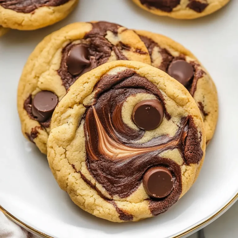 Chewy Chocolate Chip Marble Cookies - TheFab20s