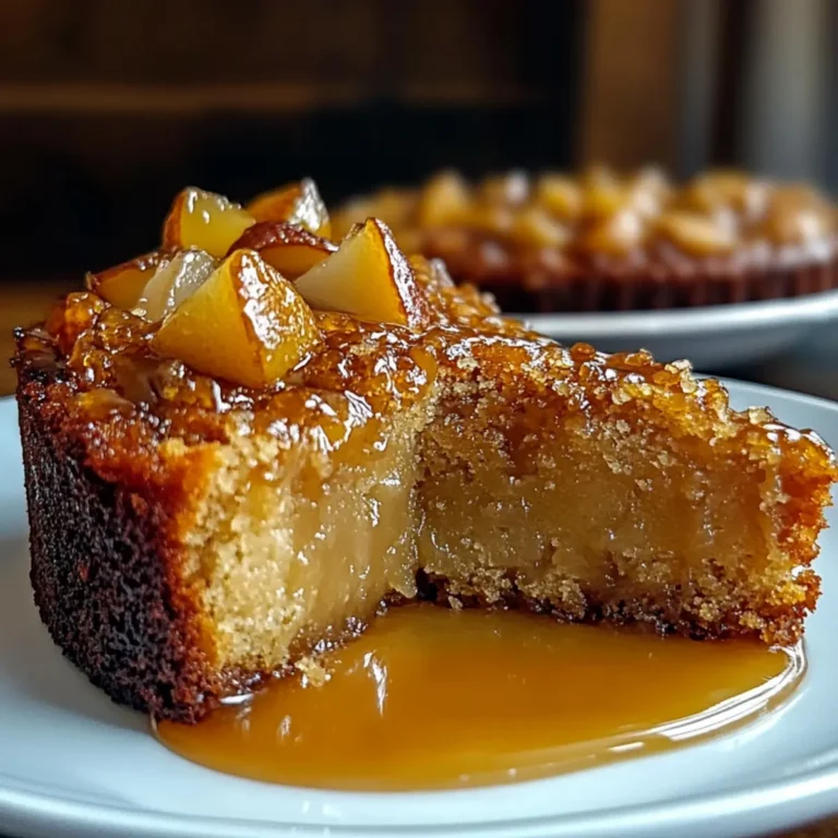 Spiced Pear Cake with Brown Sugar Glaze — Cozy Autumn Dessert