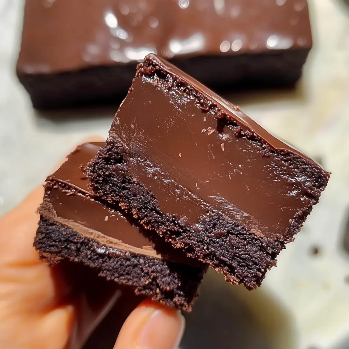 CHOCOLATE GANACHE BROWNIES 🤎