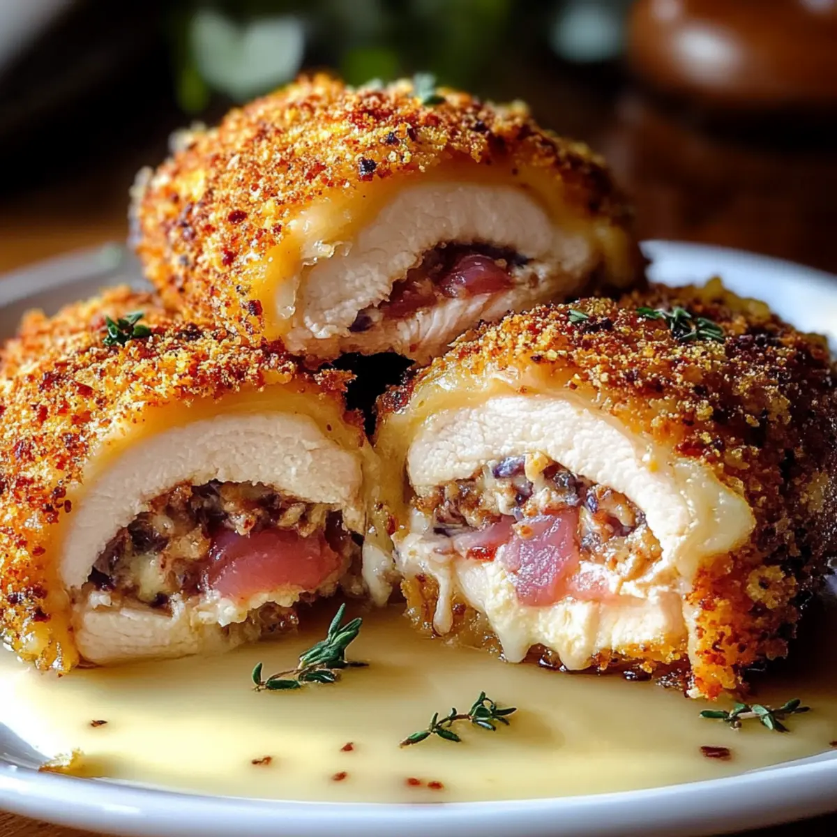 🎉 Easy Oven Chicken Cordon Bleu – Gourmet at Home! 🍗🧀